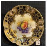 Royal Worcester Porcelain Fruit Bowl "A. Shuck"
