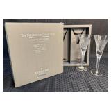 2 Fine "Waterford" Glass "Millennium" Goblets