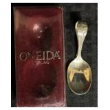 'Oneida' Sterling 'Damask Rose' Baby Spoon