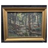 Original "F.A. Barney" Woodland Landscape