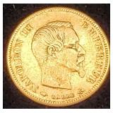 France 10 Francs Gold 1857-A Napoleon III