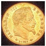 France 5 Francs Gold 1868-A Napoleon III
