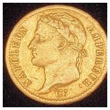 France 20 Francs Gold 1812-A Napoleon I