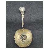 Antique Sterling Bon-Bon Spoon with Heart