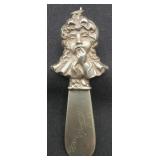 Antique Sterling Spreader with Young Girl Handle