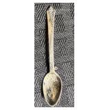'Oneida' Sterling 'Damask Rose' Spoon Brooch