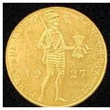 Netherlands 1927 Gold Trade Ducat