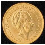 Netherlands 1932 Gold 10 Gulden