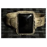 D. Guerro Sterling & Onyx Native American Bracelet