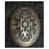 Native American Sterling Buckle by Thomas Singer