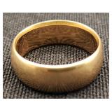 Antique 18K Yellow Gold Wedding Band - 1876