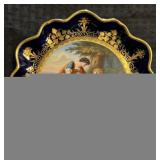 Antique Royal Vienna Style Porcelain Cabinet Plate