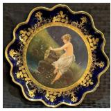 Antique Royal Vienna Style Porcelain Cabinet Plate
