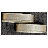 2 'Lunt' Sterling Silver Napkin Rings