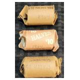 3 Rolls Kennedy Silver 1/2 Dols. $30 face 90%