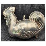 Vint. Cazenovia Abroad Sterling Rooster Ornament