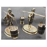 2 Vintage Sterling Figural Salt & Pepper Sets