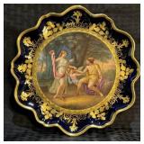 Antique Royal Vienna Style Porcelain Cabinet Plate