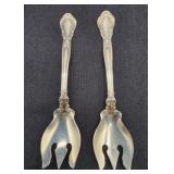 2 "Gorham" Sterling "Chantilly" Ice Cream Forks