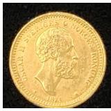 Sweden 1874 Gold 10 Kronor