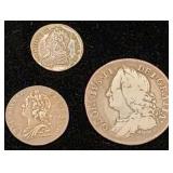 3 Great Britain George II Silver Coins