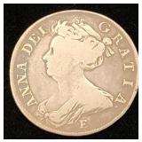 Great Britain Anne Silver Half Crown 1707