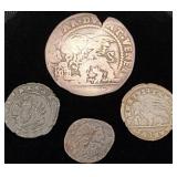 4 Early Italian Silver Coins - Venice City State