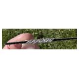 Antique 14K White Gold & Diamond Bar Pin