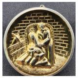 Vintage Oneida Sterling Ornament - Nativity Scene