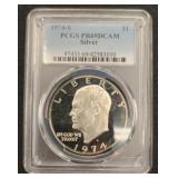 1974 S Silver Ike Dollar Certified PCGS PR 69