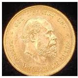 Netherlands 1875 Gold 10 Gulden
