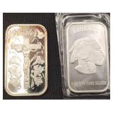 2  Silver 1 oz. Ingots
