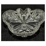 Fine Trefoil ABP Cut Glass Dish