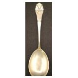 Antique Danish Sterling French Lily Spoon