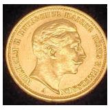 German / Prussia William II 1900 Gold 20 Marks