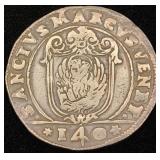 1 Scudo Silver Coin Italian City State 1624-1630