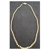 Antique 16" Delicate Pearl Necklace with 14K Clasp