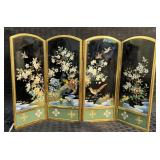 Vintage Inaba Japanese Cloisonne Table Screen