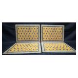 4 MacKenzie Childs "Pimpernil Pansy" Placemats