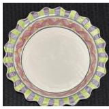 Vintage MacKenzie Childs Ceramic Pie Dish