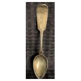 Early Coin Silver Tea Spoon Marked "H & S"
