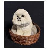 Vintage 'SANDCAST ' Bichon Frise Sculpture