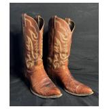 Vintage Rare Justin USA Teju Lizard Boots
