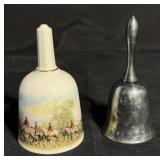 Vintage 2 Bells, 1 Sliver, 1 Porcelain