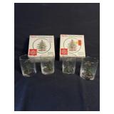 Vintage 2 Sets of 4 Spode Old Fashion Glasses