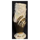 Vintage Gold & Luster Hand Vase