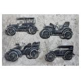 Vitg 4-1970's Cast Metal Antique Wall plaques