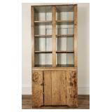Antique Pine Open Top Kitchen Cupboard