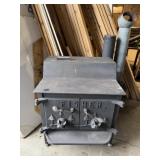 'Fisher' Steel Double Door Wood Stove