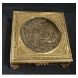 Fine Antique Parcel-Gilt Bronze Jewelry Casket